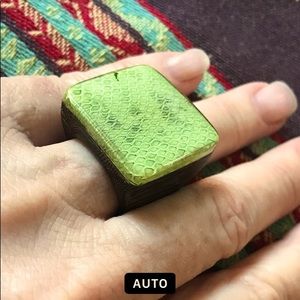 Artisan Crafted Wood Ring size 7